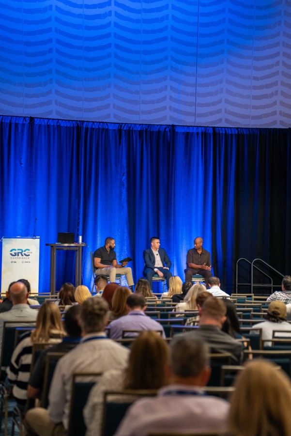 GRC Engineering Club on stage at the ISACA GRC Conference