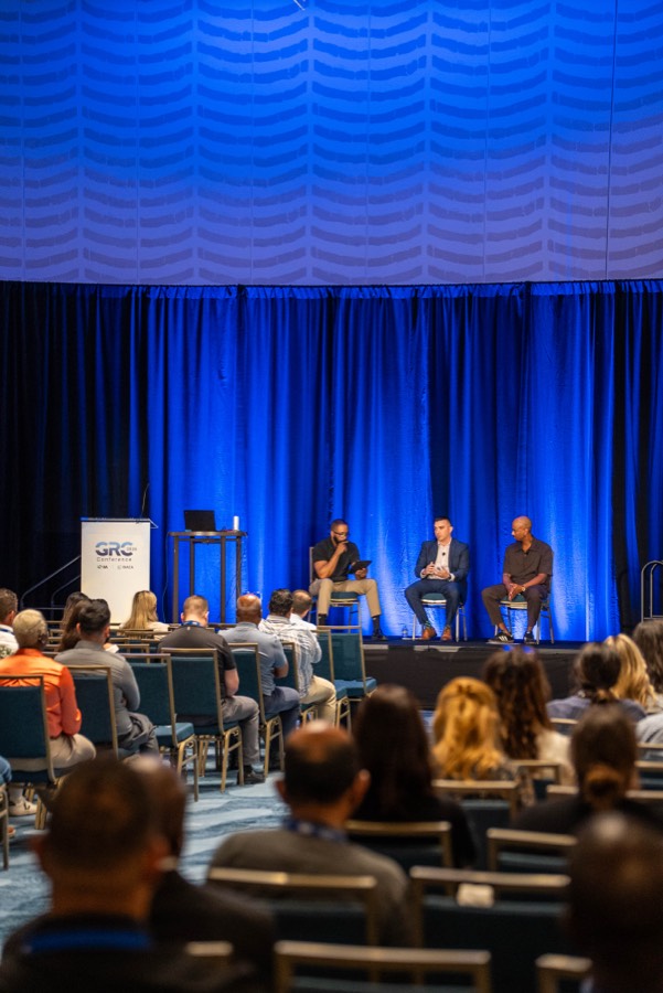 GRC Engineering Club on stage at the ISACA GRC Conference